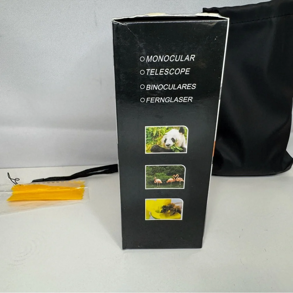 Monocular Scope kl1040 In Black With Bag, Lens Cloth, + Wrist Strap